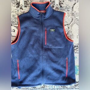XL L.L. Bean Navy Fleece Vest